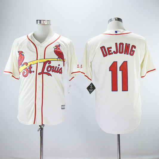 St. Louis Cardinals #11 Paul DeJong Cardinals 11 Off-White Fan