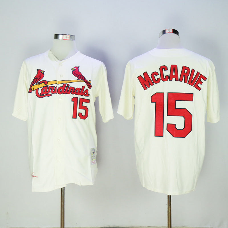 St. Louis Cardinals #15 Cardinals 15 Off-White 1967 Retro