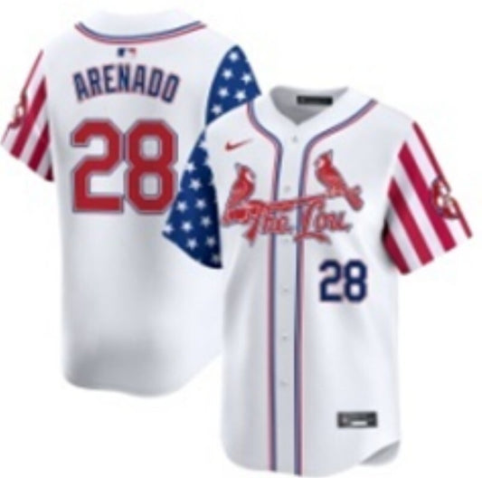 St. Louis Cardinals #28 Nolan Arenado Red Edition Adult Style 5