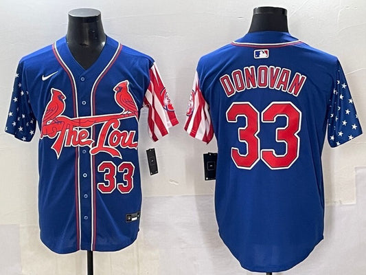 St. Louis Cardinals #33 Brendan Donovan Red Edition Adult Style 4