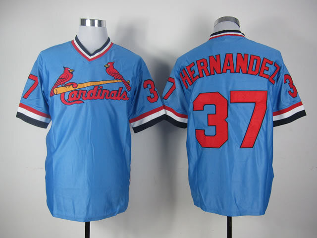 St. Louis Cardinals #37 Cardinals 37 Blue Retro
