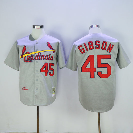St. Louis Cardinals #45 Cardinals 45 Hemp Gray 1967 Retro