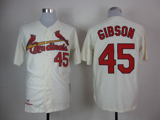 St. Louis Cardinals #45 Cardinals 45 Off-White 1967 Retro