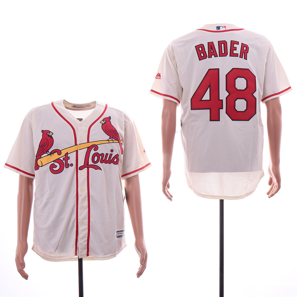 St. Louis Cardinals #48 Harrison Bader Cardinals 48 Off-White Fan