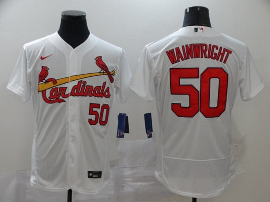 St. Louis Cardinals #50 Adam Wainwright Elite Adult 751