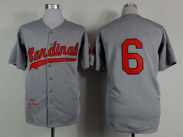 St. Louis Cardinals #6 Cardinals 6 Hemp Gray 1956 Retro