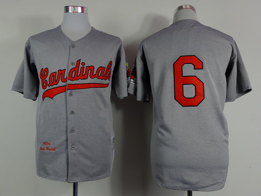 St. Louis Cardinals #6 Cardinals 6 Hemp Gray 1956 Retro