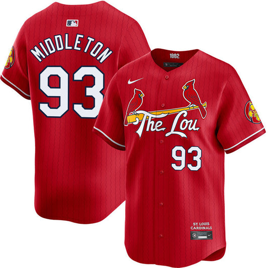St. Louis Cardinals #93 Keynan Middleton 2024 City Connect Limited Jersey