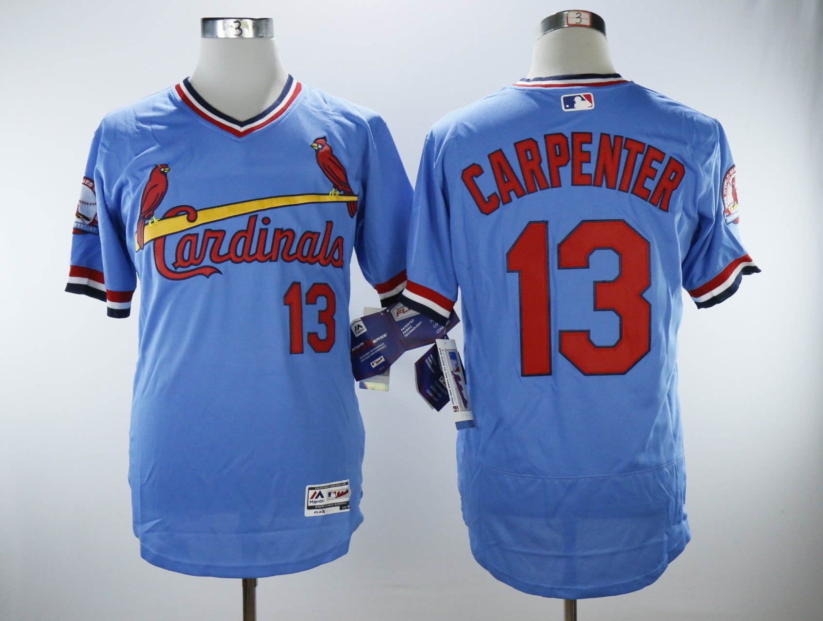 St.louis Cardinals #13 Matt Carpenter Cardinals 13 Blue Pullover Inverted