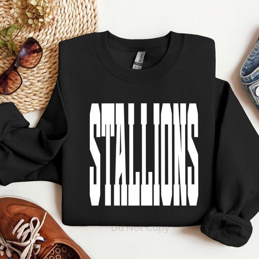 Stallions Screen Print Transfer T-Shirts, Hoodie, Sweatshirt | InkThreadWorks.com