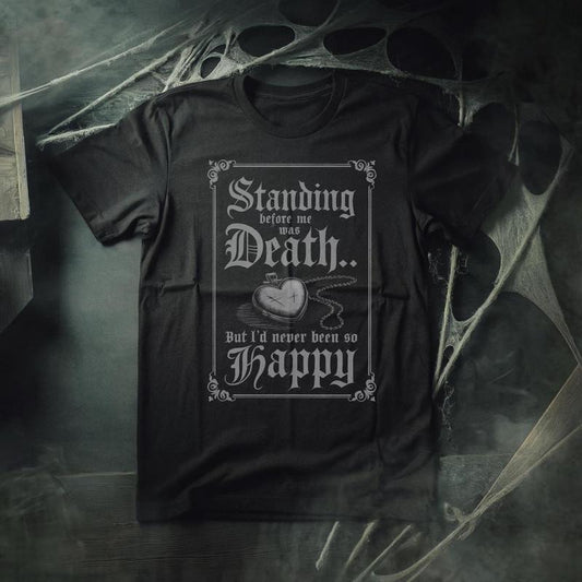 Standing There Was Death - Nosferatu Inspired Horror Movie Unisex Tee - Count Orlak Vampire Dracula Dafoe Goth Gothic Gifts Gift horror fan