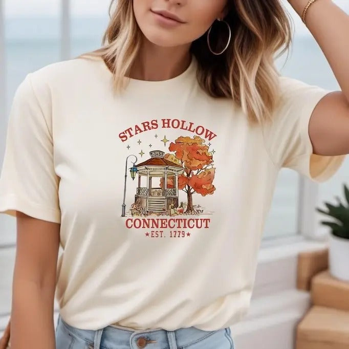 Star's Hollow Luke's, Gilmore Girls Sweatshirts, Autumn Festival Shirts, Connecticut EST. 1779 Tee, Halloween Gift,...