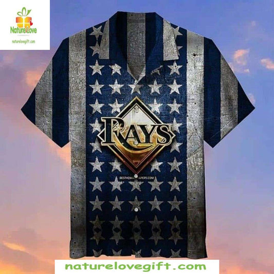 Tampa Bay Rays Hawaiian Shirt Starry Night Aloha Baseball Apparel