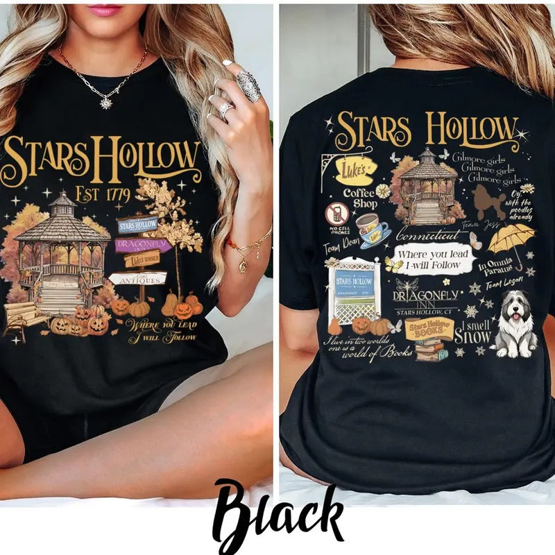 Stars Holl0w Shirt, Luke's Coffee Shirt, Stars Holl0w Connecticut Shirt, Gilmore Girls Shirt, Annual Autumn Festival...