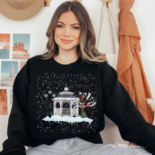 Stars Hollow Christmas Festival Sweatshirt, Christmas Winter Festival Sweater, Christmas Light sweatshirt, Christmas Tree...