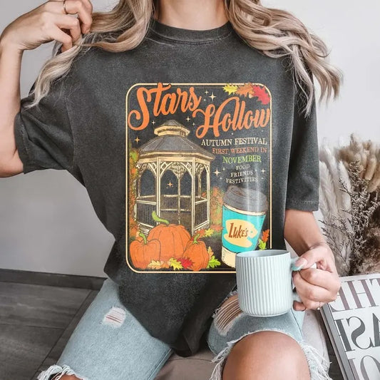 Stars Hollow Connecticut 1779 Shirt, Gilmore Girls T-Shirt, Gift For Women and Man Unisex T-Shirt Comfortable Graphic Comfortable Graphic