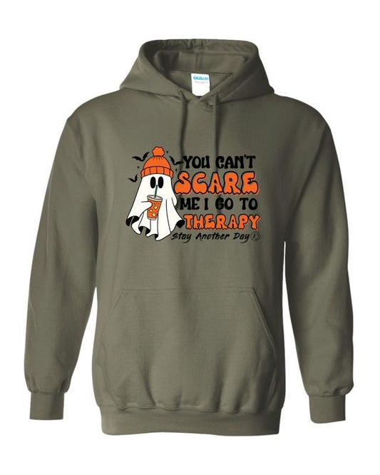 Stay Another Day Spooky Season Therapy and Mental Health Awareness Fall Halloween Boo Crewneck and Hoodie Unisex...