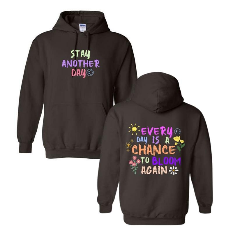 Stay Another Day Spring '25 Exclusive Mental Health Awareness Hoodie T-Shirts, Sweatshirt | InkThreadWorks.com
