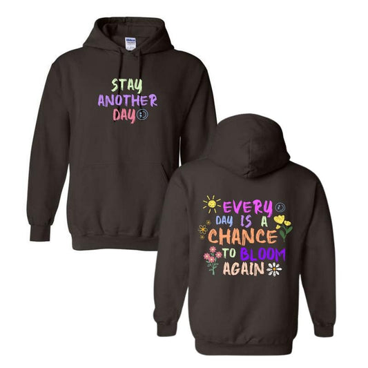 Stay Another Day Spring '25 Exclusive Mental Health Awareness Hoodie T-Shirts, Sweatshirt | InkThreadWorks.com