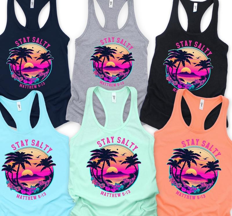 Stay Salty Tank Top Clothing Comfortable T-Shirts, Hoodie, Sweatshirt | InkThreadWorks.com