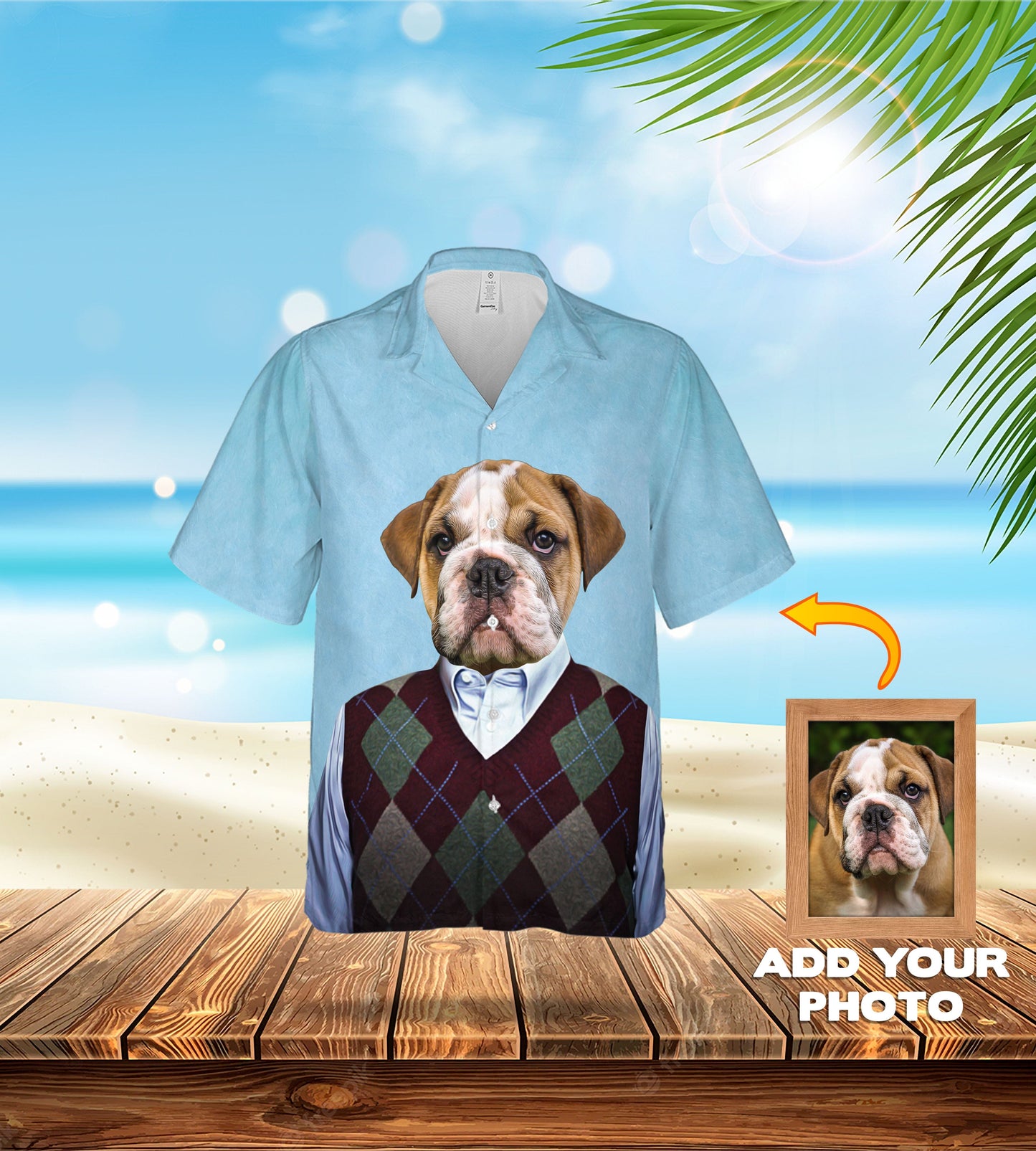Custom Hawaiian Shirt (Step Doggos: 1 - 4 Pets)