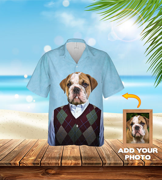 Custom Hawaiian Shirt (Step Doggos: 1 - 4 Pets)