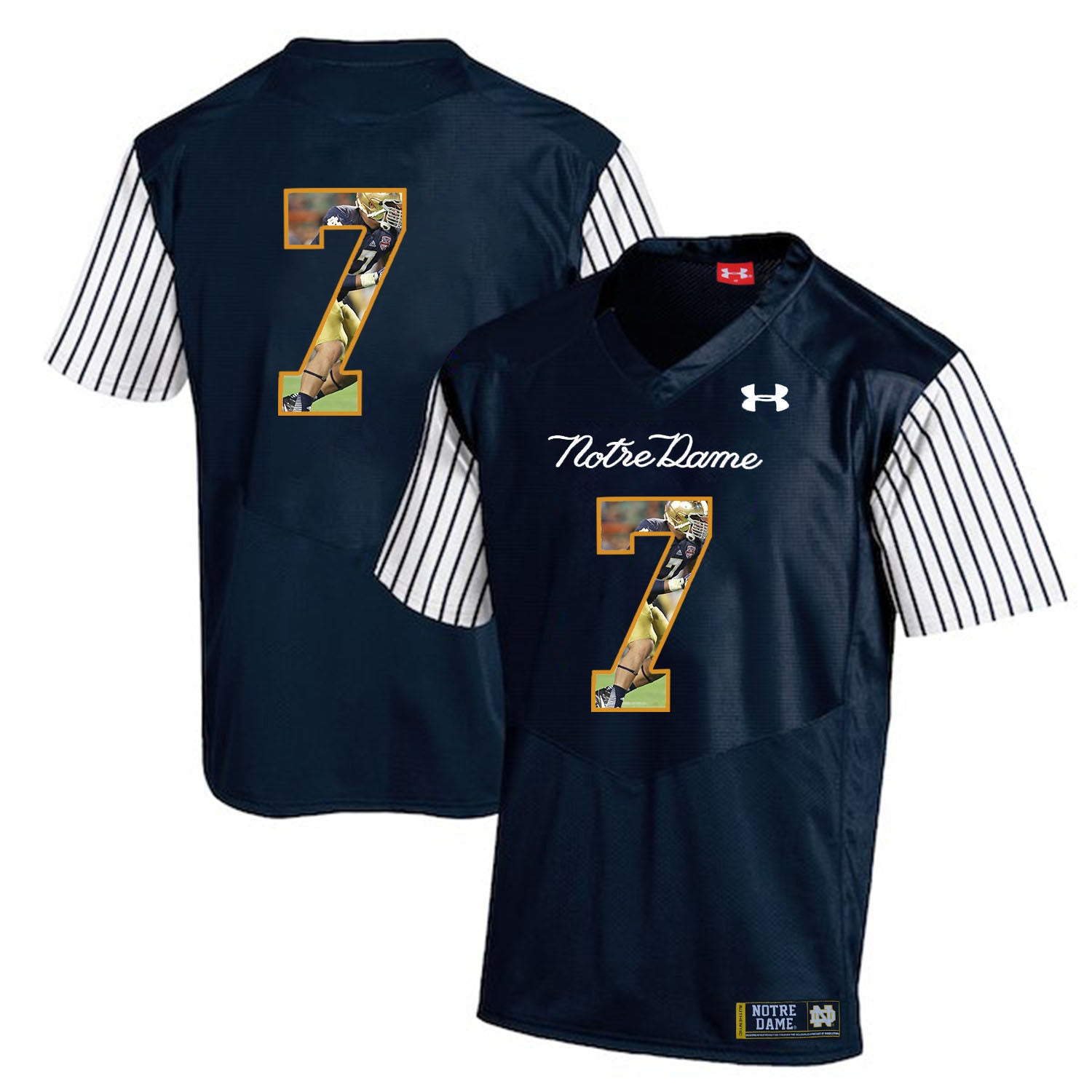 Stephon Tuitt 7 Striped Blue