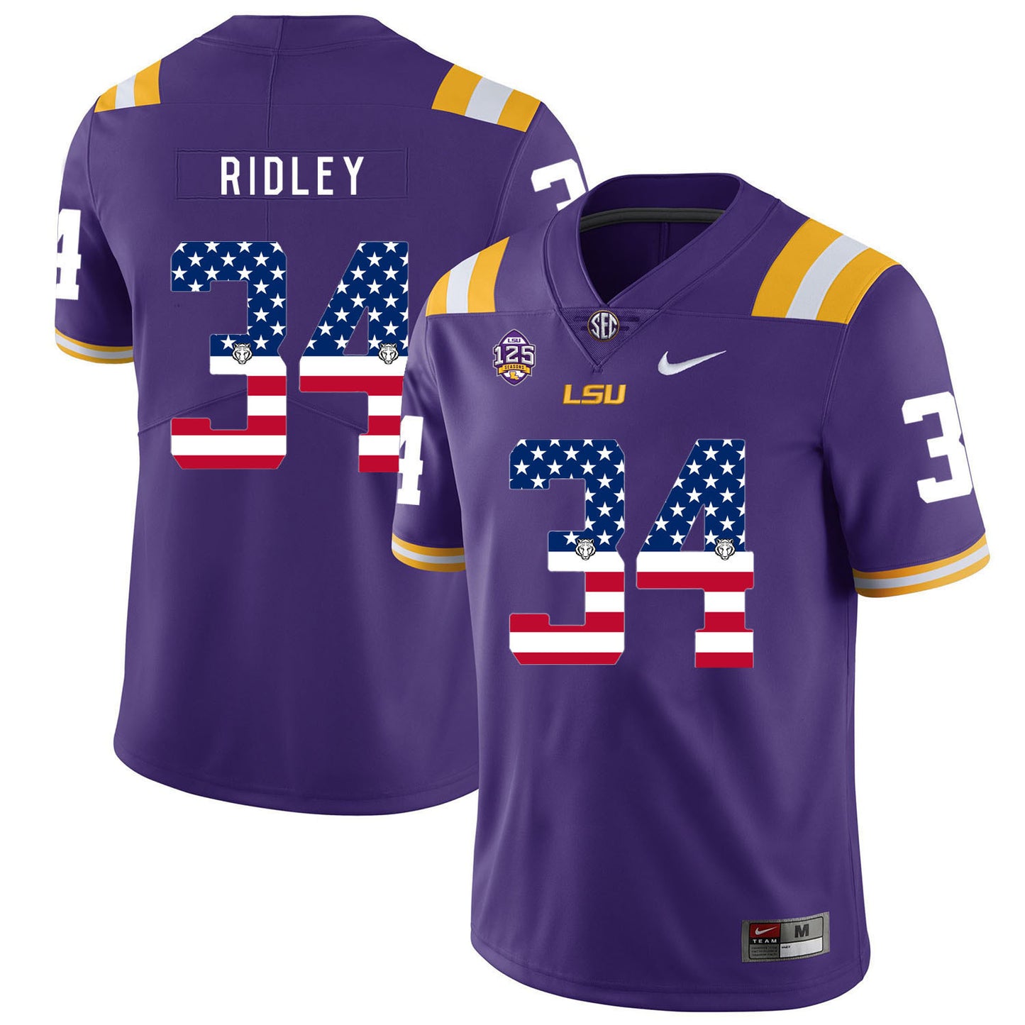 Stevan Ridley 34 Purple