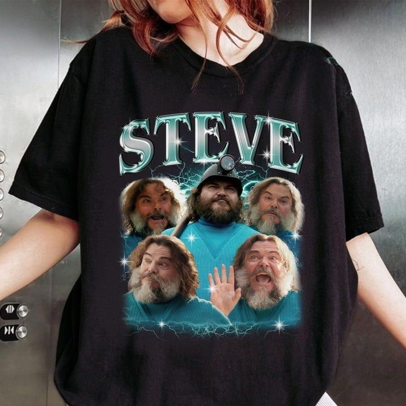 Steve Minecraft Movie Shirt, Jack Black Minecraft Shirt, Minecraft Gifts, Minecraft Movie Tshirt