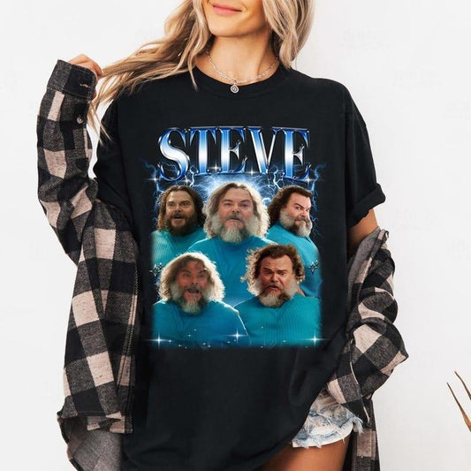 Steve in MineC Movie Shirt, Block World MineC Shirt, Funny Steve Shirt, Gift For Videogames Fans