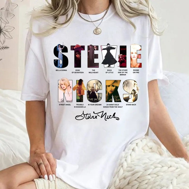 Stevie Nicks Albums Shirt, Stevie Nicks Shirt Hoodie, Sweatshirt | InkThreadWorks.com