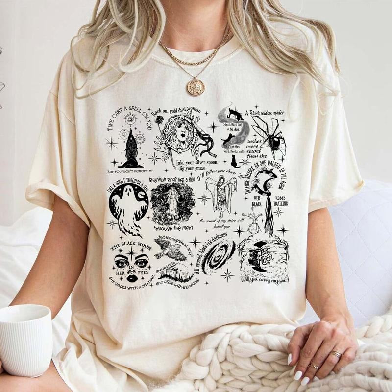 Stevie Nicks Halloween Lyrics Shirt, Stevie Nicks Tour Shirt