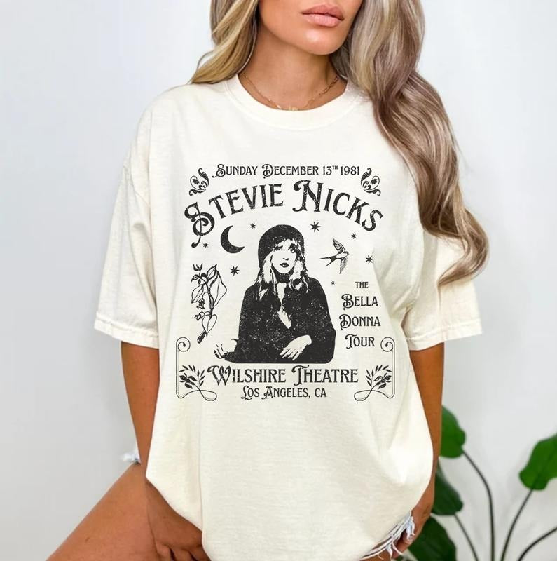 Stevie Nicks Shirt Sweatshirt Hoodie, Fleetwood Mac Concert Tee, Vintage Rock Shirt, Stevie Nicks Band Tee, Bella Donna Tour Shirt, Gift For Fan