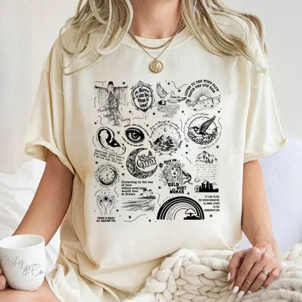 Stevie Nicks Tracklist Crystal Shirt, Stevie Nicks Shirt Hoodie, Sweatshirt | InkThreadWorks.com
