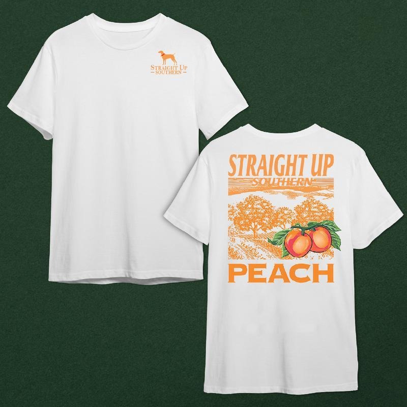 Straight Up Southern Peach Scenic T-shirt Hoodie, Sweatshirt | InkThreadWorks.com