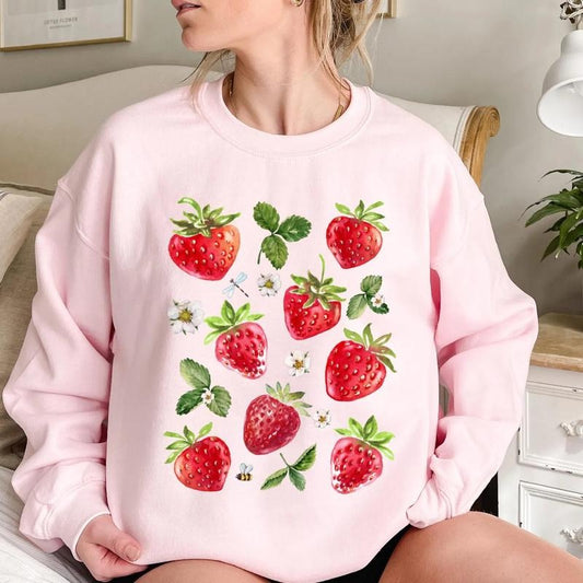 Strawberries DTF Transfers - THIS IS NOT A SHIRT Hoodie, Sweatshirt | InkThreadWorks.com