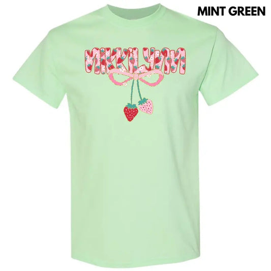 Strawberry Nikkilynn Gildan Short Sleeve T-Shirt 'NLB' Hoodie, Sweatshirt | InkThreadWorks.com