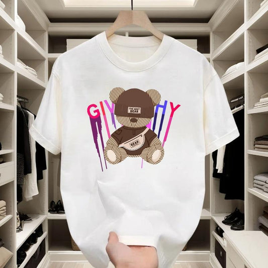 Street - style Bear Craze! Breathable & Relaxed - fit, Short - sleeve T - shirt, Trendy Graphic Prints, Ideal for Urban Explorations and Youth Gatherings