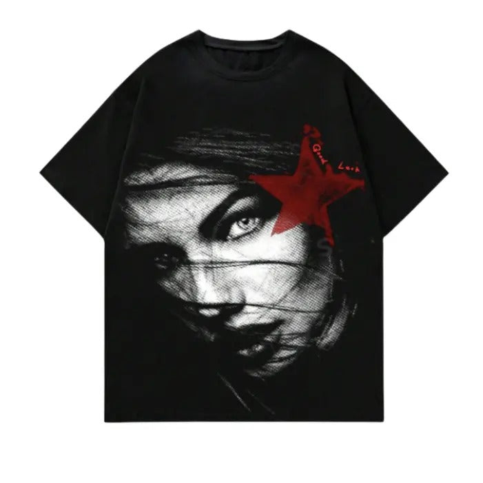 Street Life Men's Portrait Printed Short Sleeve T-Shirt, Sweatshirt, Hoodie Size S- 3XL,Gift For Women Top Womenswear...