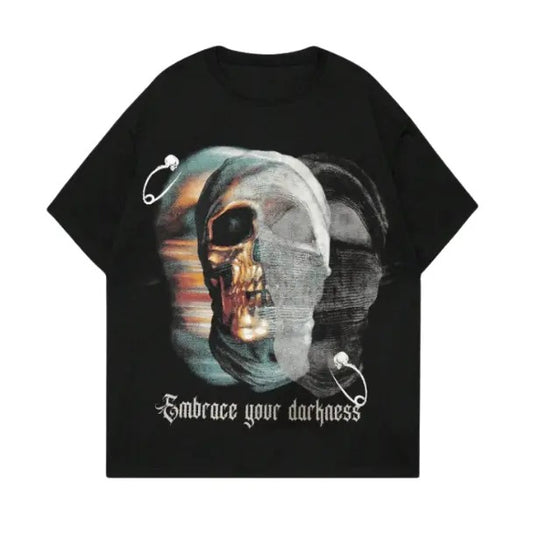 Street Life Men's Summer Casual Skull Printed Round Neck Short Sleeve T-Shirt, Sweatshirt, Hoodie Size S- 3XL,Gift For...