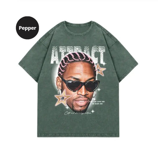 Street Life Men's Summer Slogan Character Printed Round Neck Short Sleeve Casual Speckled T-Shirt, Sweatshirt, Hoodie...