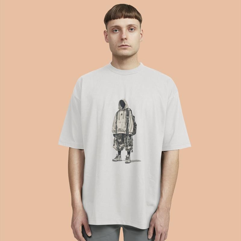 Streetwear Trend! Oversized Graphic T - Shirt, High - Definition Print, Ideal for Urban Exploration
