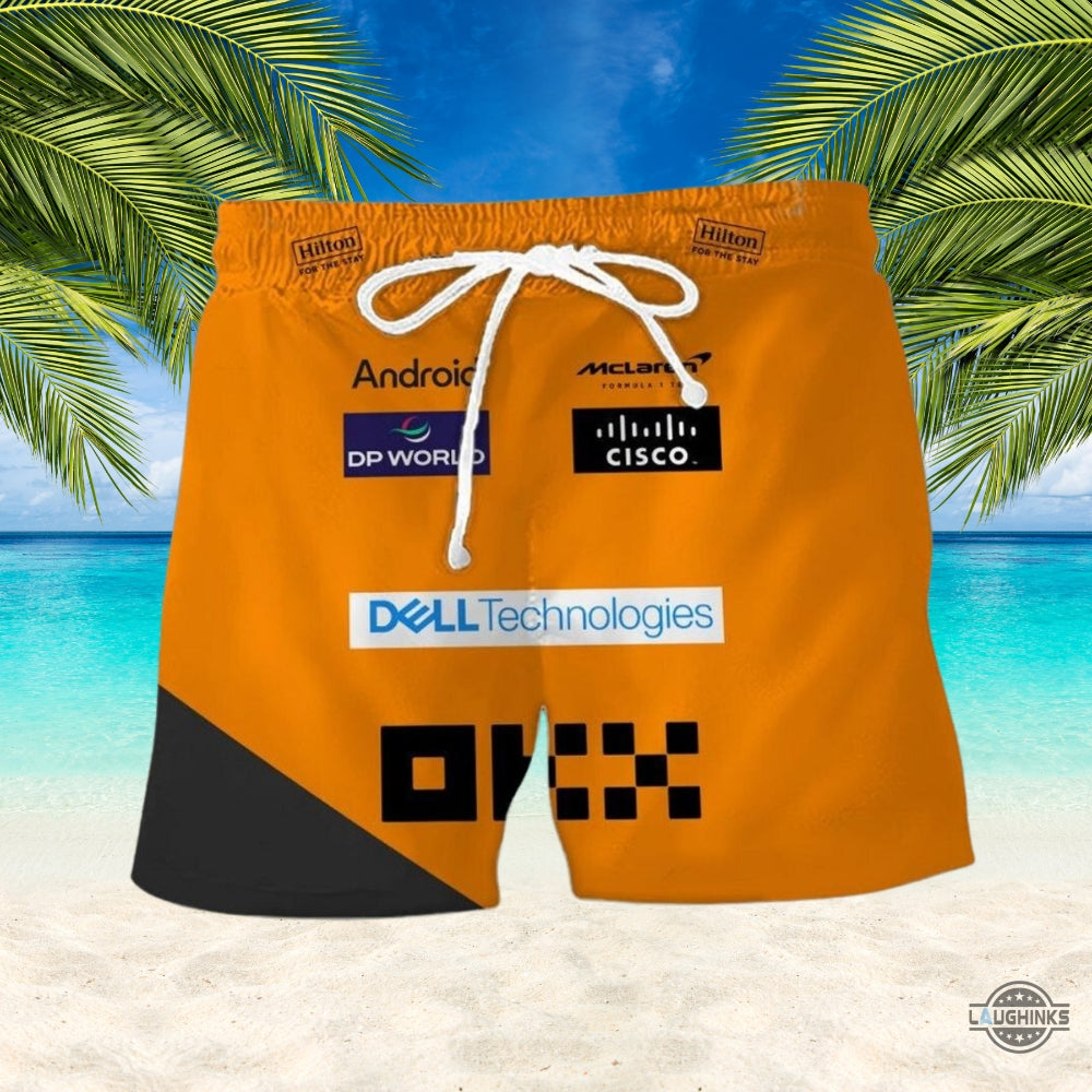 Stylish Mclaren F1 Hawaiian Shirt Formula One Racing Shirts And Shorts