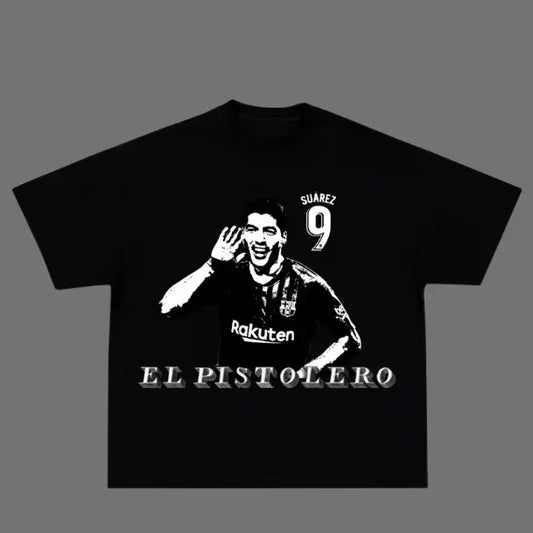 Suarez Shadow Series T-Shirt, Suarez Vintage Tee, Unisex Soccer Shirt, Graphic Tees, Menswear Womenswear Streetwear