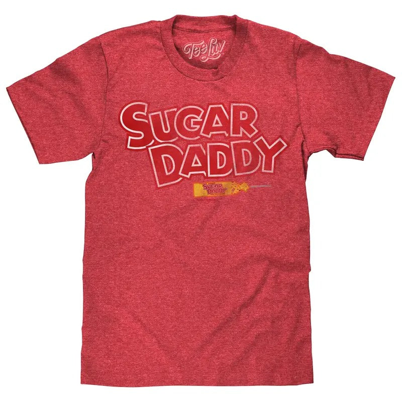 Sugar Daddy Logo T-Shirt - Red Hoodie, Sweatshirt | InkThreadWorks.com