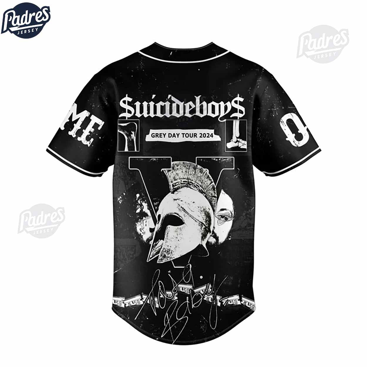 Suicideboys Grey Day Tour 2024 Baseball Jersey - Padres Jersey Oasis: Elevate Your Baseball Style Game