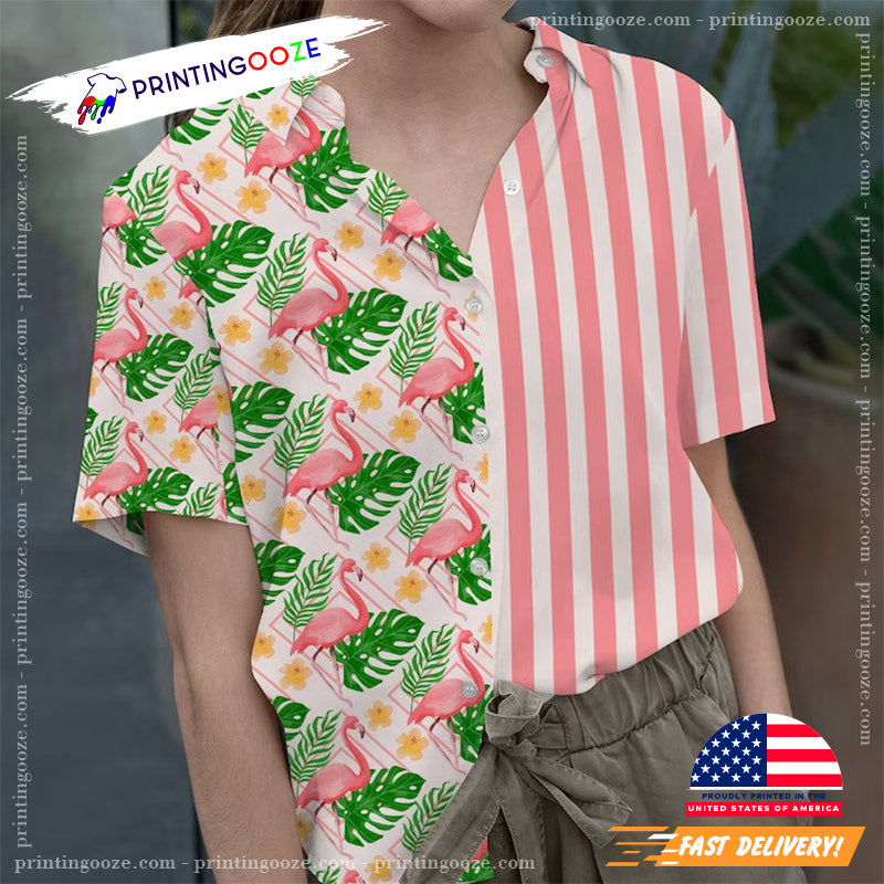 Summer Beach Flamingo Hawaiian Shirt