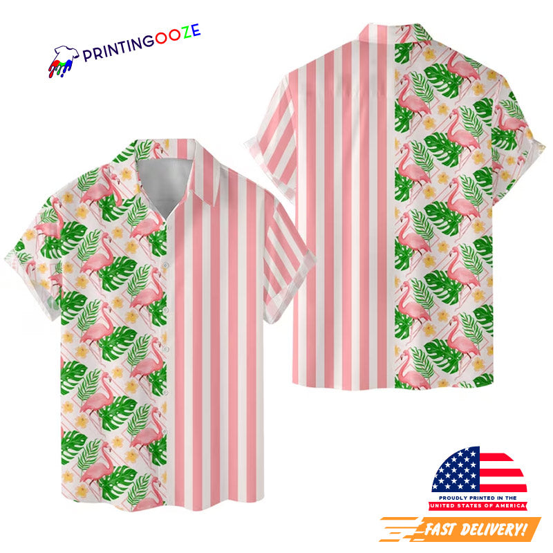 Summer Beach Flamingo Hawaiian Shirt
