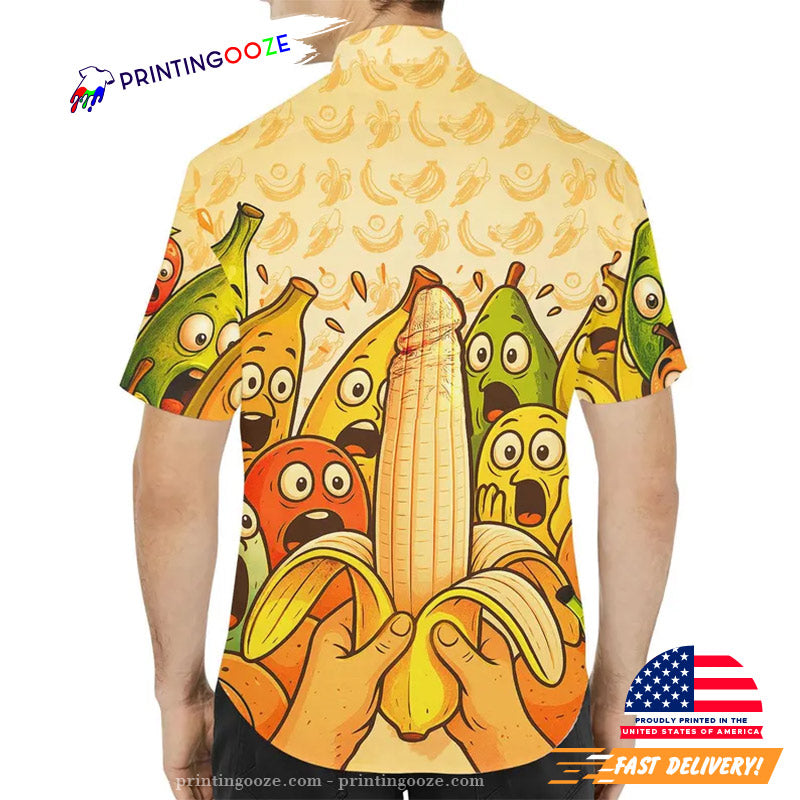 Summer Party Banana Tropical Summer Beach Hawaiian Shirt