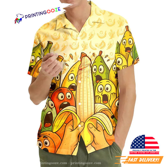 Summer Party Banana Tropical Summer Beach Hawaiian Shirt
